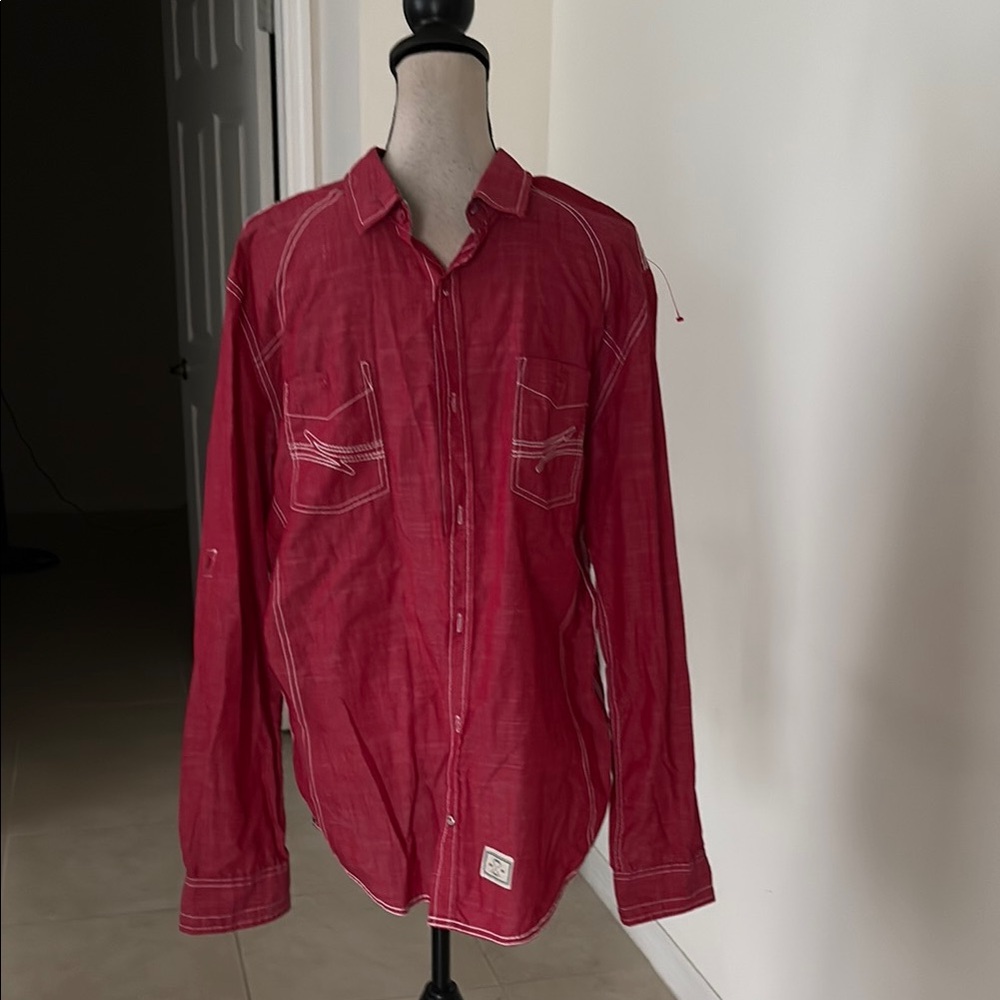 Men’s drill NYC XL button down shirt 925